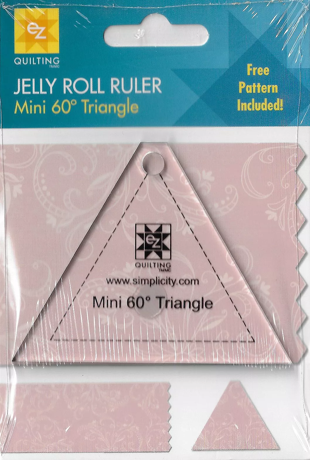 jelly-roll-ruler-mini-60-degree-triangleez-quilting-882228 Jelly Roll Ruler Mini 60 Degree TriangleEZ Quilting 882228