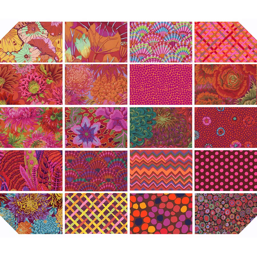 Kaffe Fassett Classics 10" Charm (Layer) Equator (42pc) FB610GP.EQUATOR