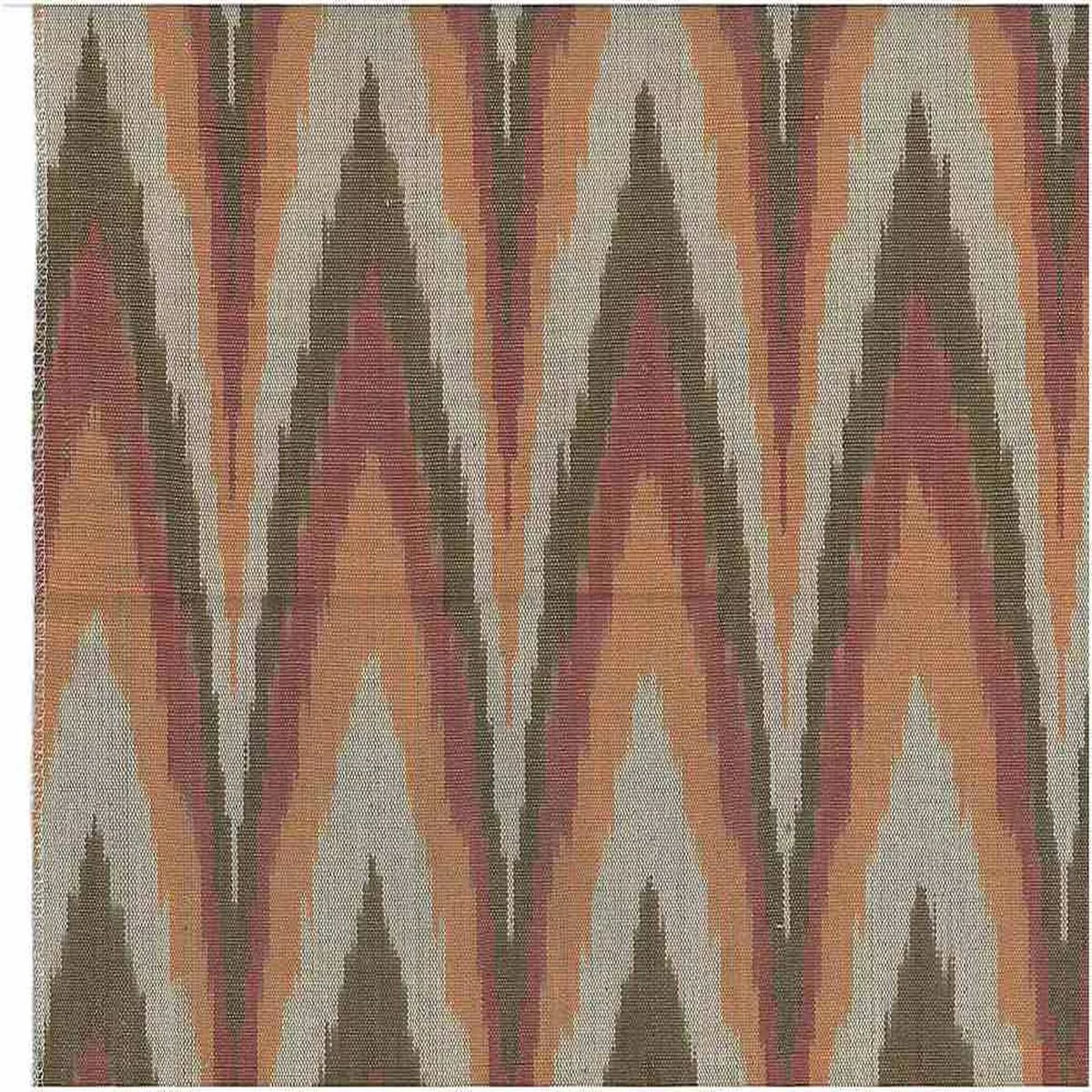 Kazakh Ikat Fire Laura Kiran Fabric