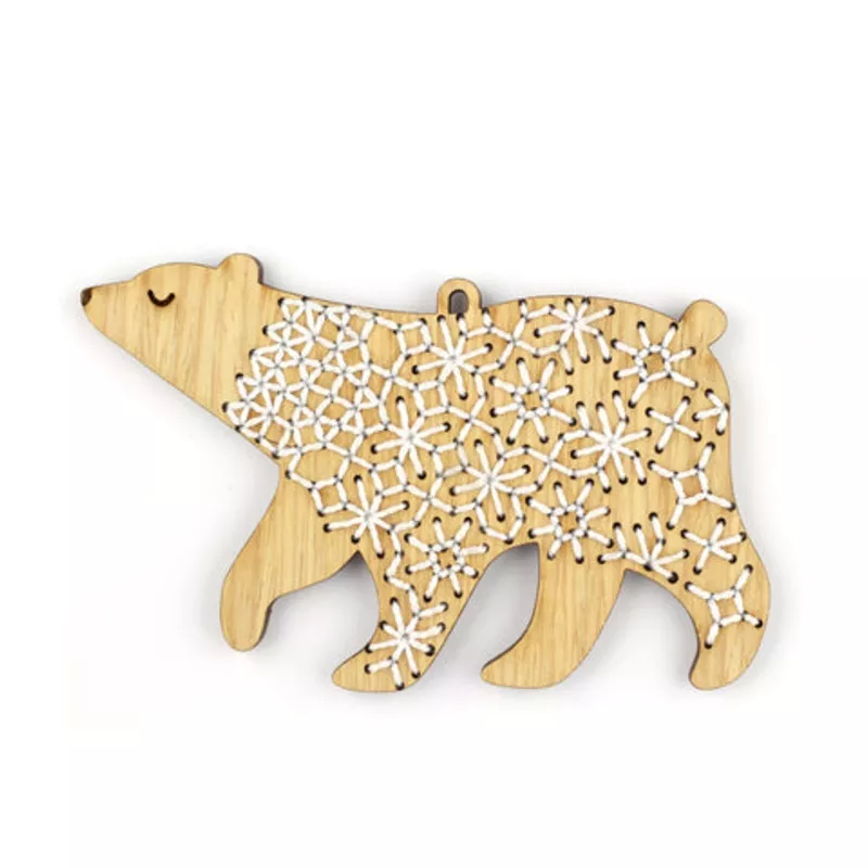 kiriki-press-bear-diy-stitched-ornament-kit Kiriki Press – BEAR – DIY Stitched Ornament Kit