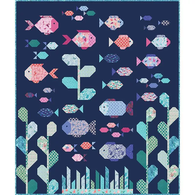 kit27340-reef-quilt-kit-68-5-x-81 KIT27340 Reef Quilt Kit 68.5" x 81"