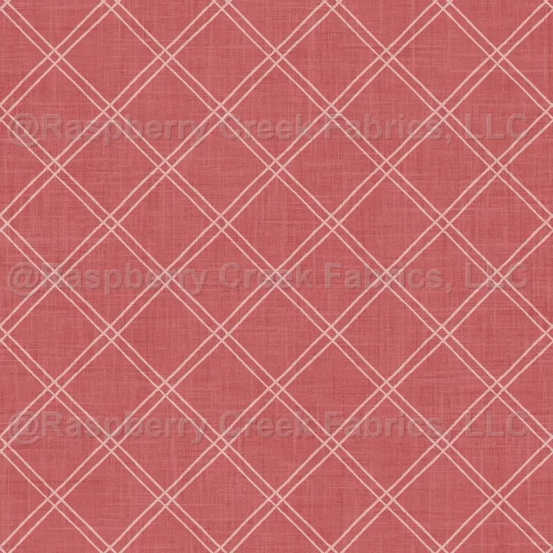 Lattice Red, Harbor Bloom by Krystal Winn Design