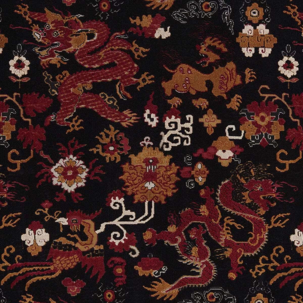 le-dragon-velvet-noir-fabric Le Dragon Velvet Noir Fabric