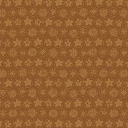 Light Brown Floral Coins