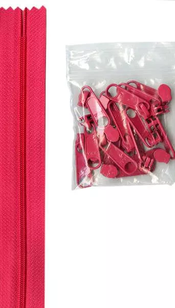 Lipstick - 4 yards Zipper tape and 16 Pulls