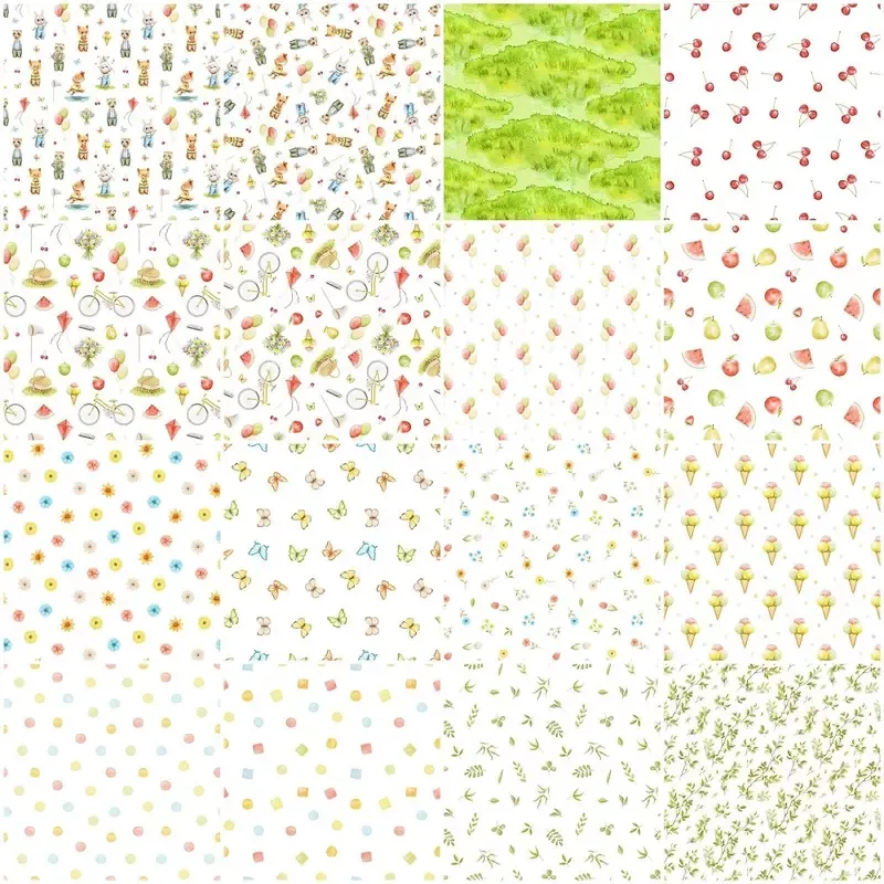 Little Critters Summer Fun Fabric Collection – 1/2 Yard Bundle
