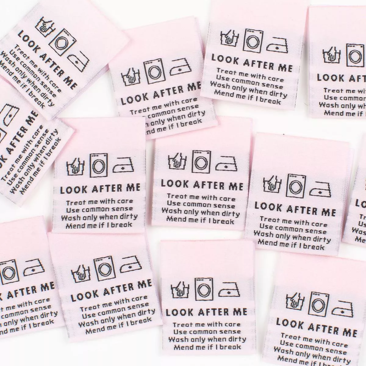look-after-me-woven-labels-pack-10-kylie-machine “LOOK AFTER ME” Woven Labels | Pack of 10 | Kylie And The Machine