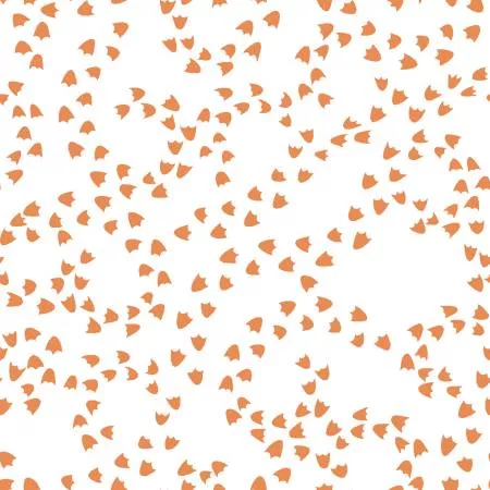 Lucky Duck - Orange Duck Foot Print -8981S-31 by Studio E