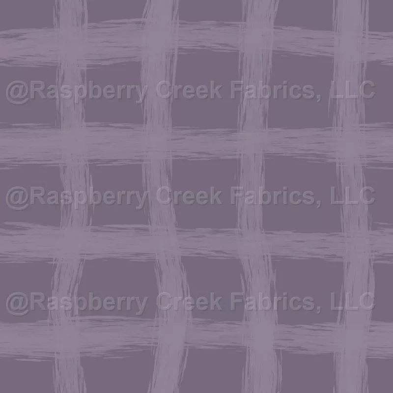 Minimalist Abstract Brushstrokes Gingham Plaid Lilac Purple