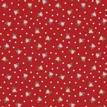 Mistletoe & Holly Mistle Scattered Bells Barn Red