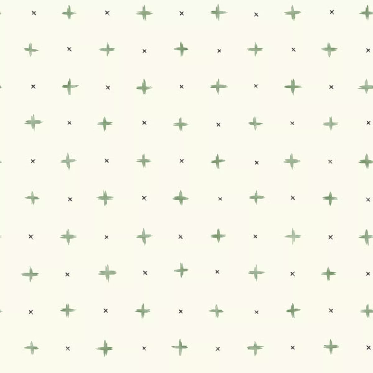 MK1102 Cross Stitch Green Wallpaper