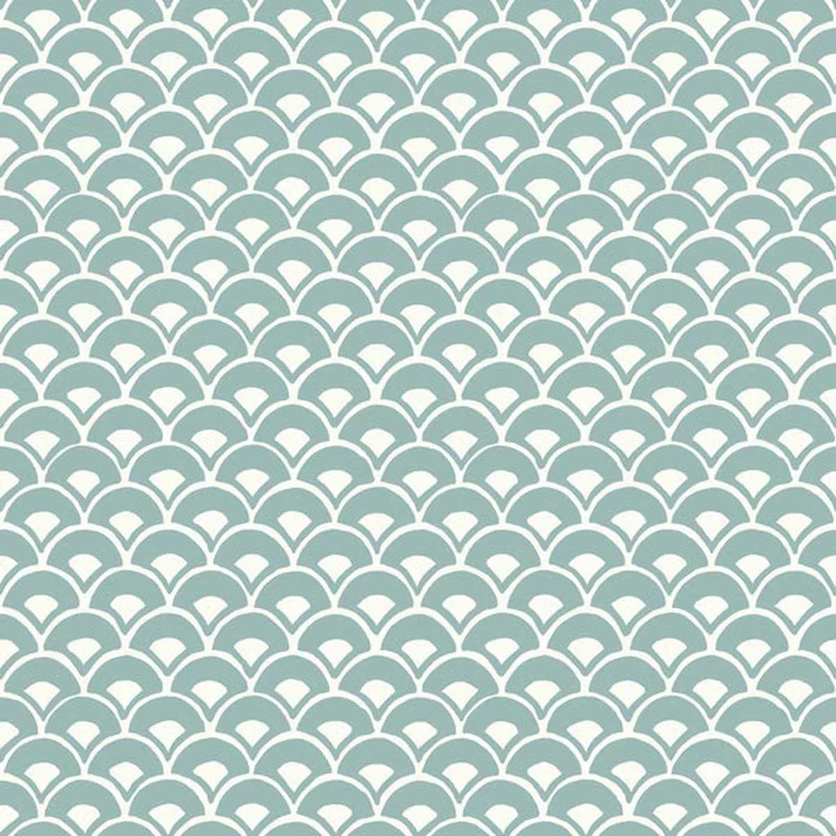 MK1157 Stacked Scallops Blue Wallpaper