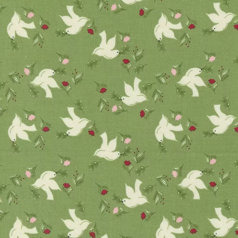 moda-fabrics-once-upon-christmas-wintersong-mistletoe-sold-by-half-yard Moda Fabrics – Once Upon A Christmas, Wintersong, Mistletoe || SOLD BY THE HALF YARD
