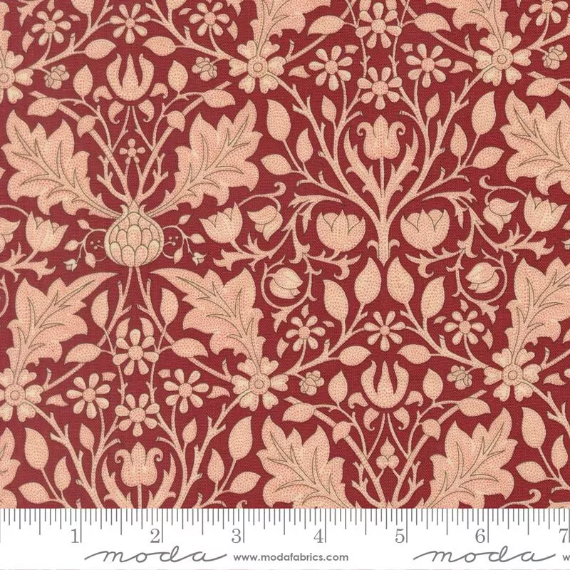 Morris Muse Triiple Net Russet 13383 18 Barbara Brackman