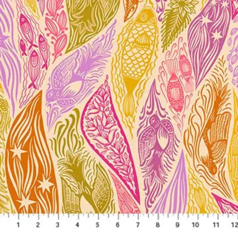 multi-pink-shooting-star-water-current-cotton-wideback-fabric-per-yard Multi Pink Shooting Star Water Current Cotton Wideback Fabric per yard