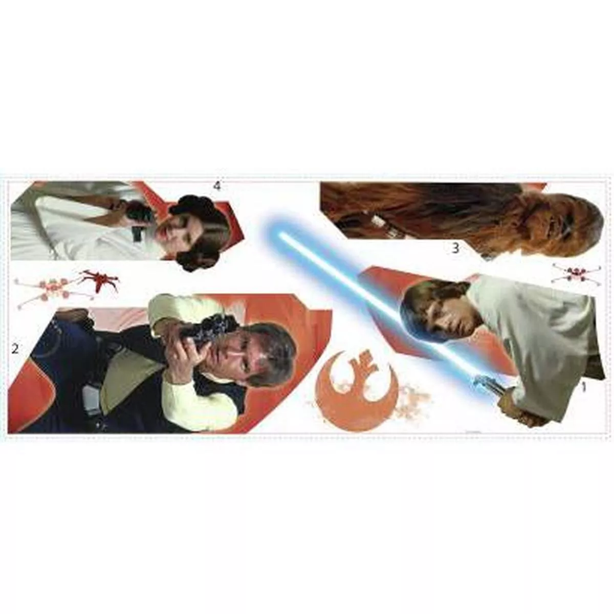 Murals Star Wars Classic Burst Giant Wall Decal Mural