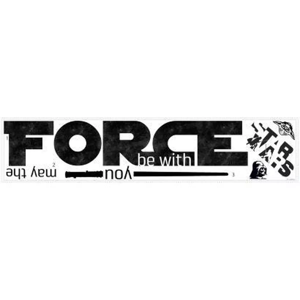 Murals Star Wars Classic FORCE Quote Wall Decals Mural