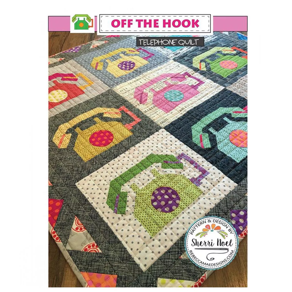 off-hook-telephone-quilt Off The Hook Telephone Quilt