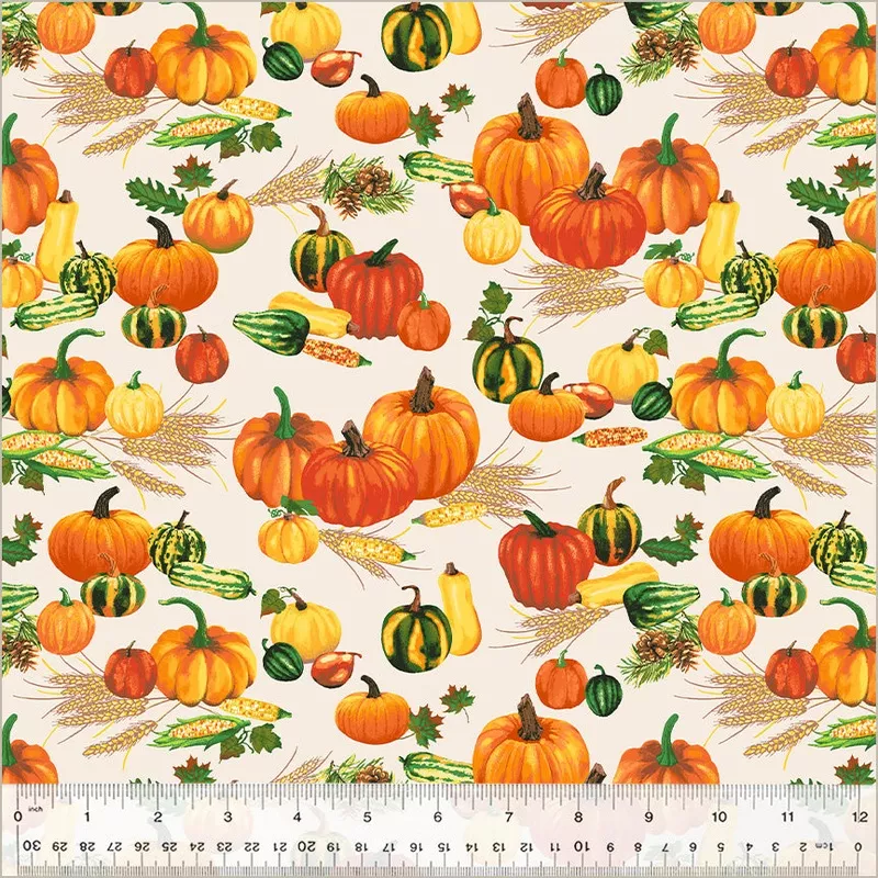 one-kind-whistler-studios-52521d-1-ivory-pumpkin-patch-cotton One Of A Kind Whistler Studios 52521D-1 Ivory Pumpkin Patch Cotton