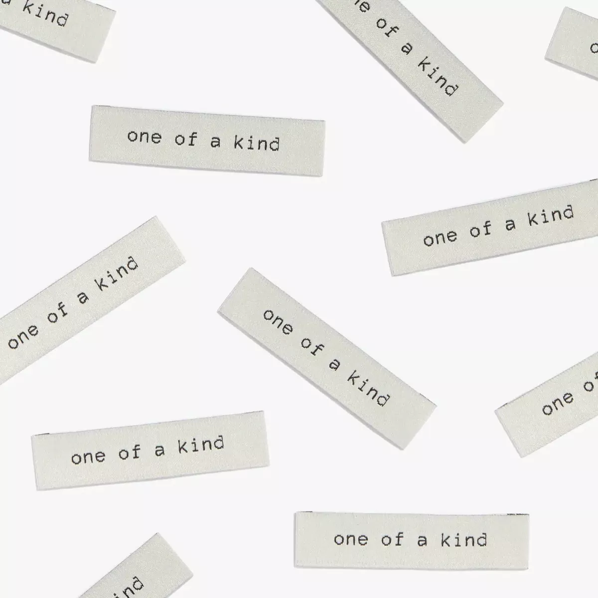 one-kind-woven-labels-pack-6-kylie-machine “One Of A Kind” Woven Labels | Pack of 6 | Kylie And The Machine