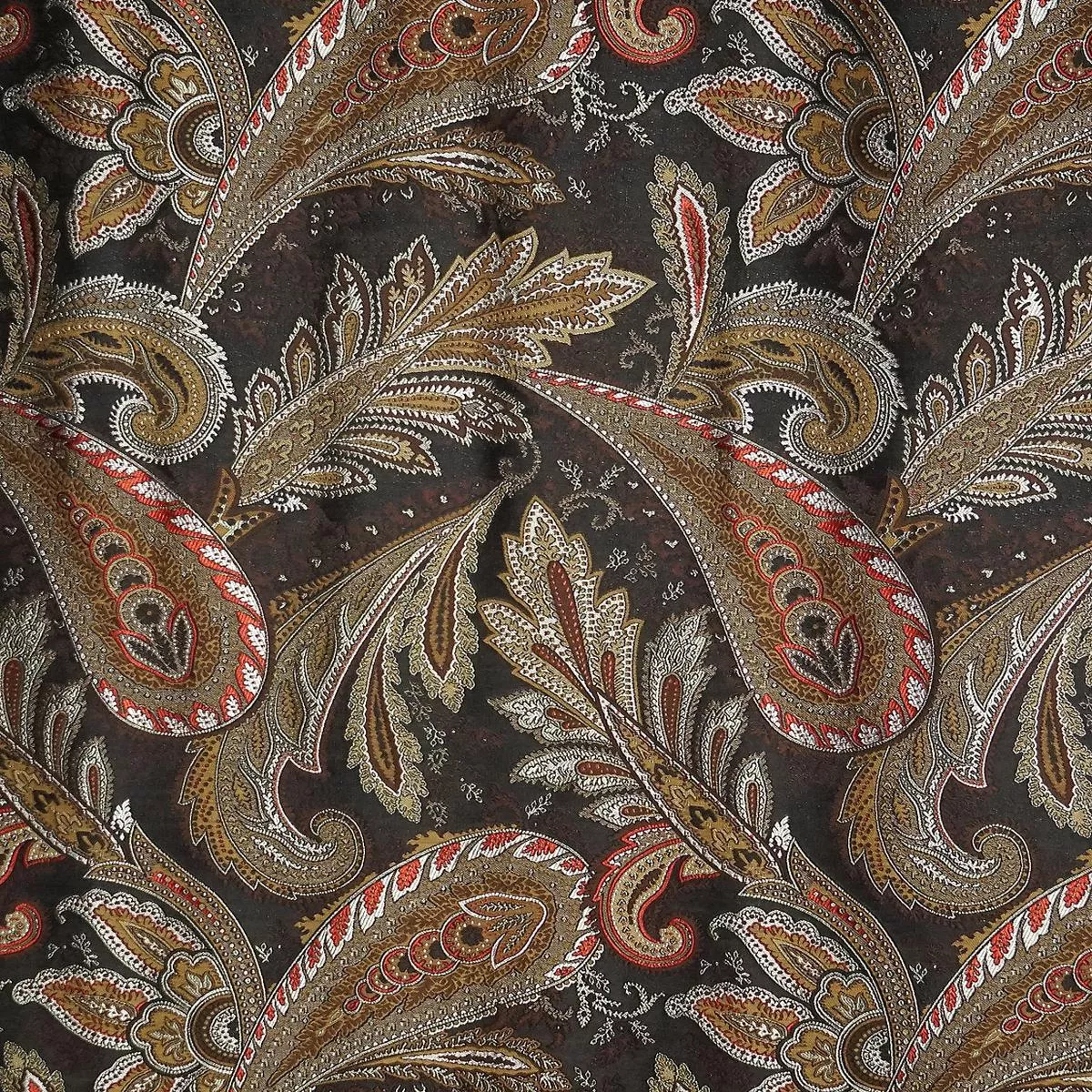 Paisiello – Black Coral by Scalamandre Fabric