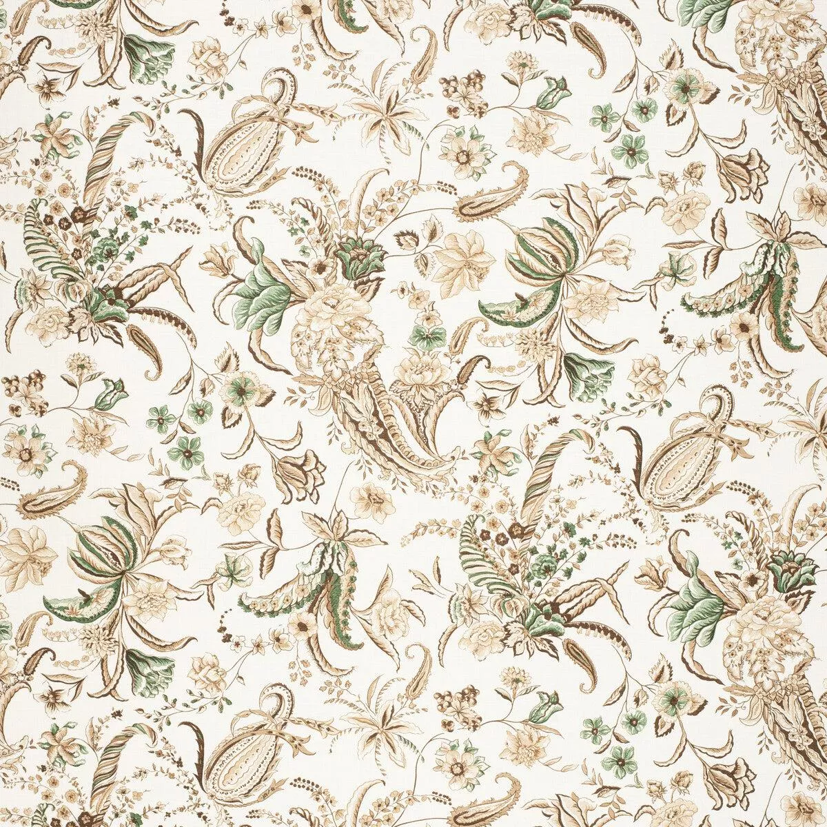 Paisley Passion Brow/Gree Fabric