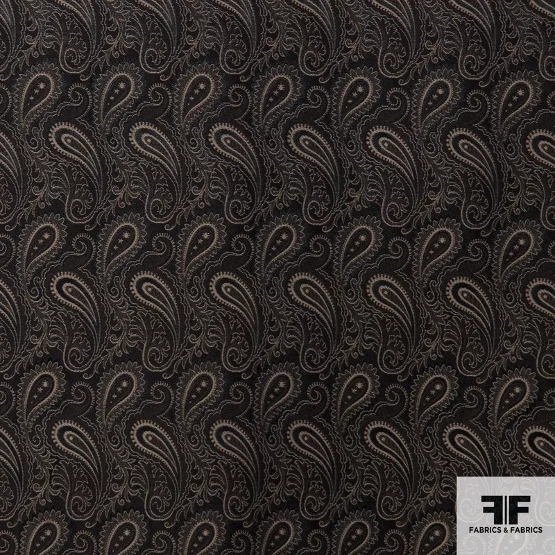 paisley-woven-brocade-black-brown Paisley Woven Brocade – Black/Brown