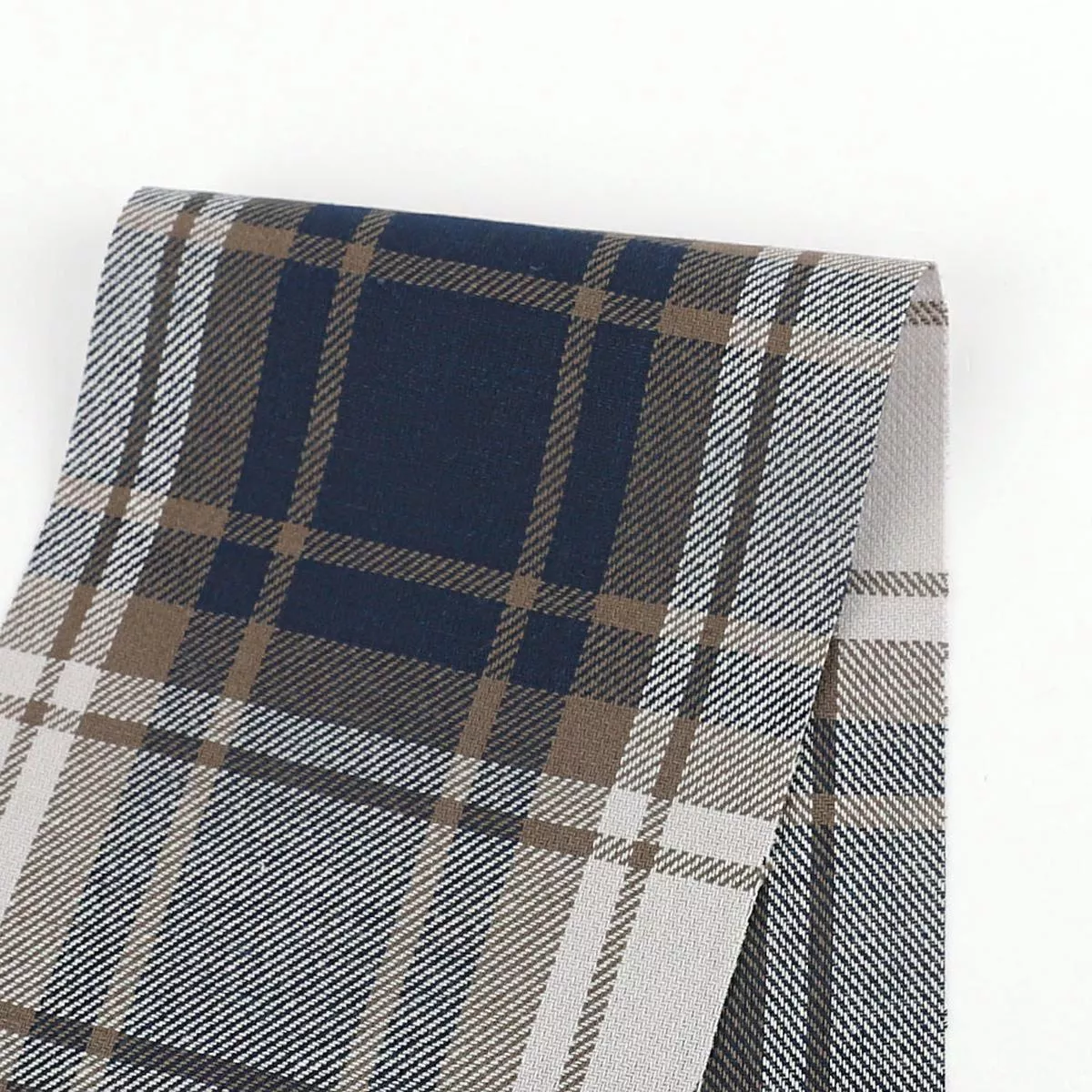 plaid-cotton-twill-dovetail-navy Plaid Cotton Twill – Dovetail/Navy