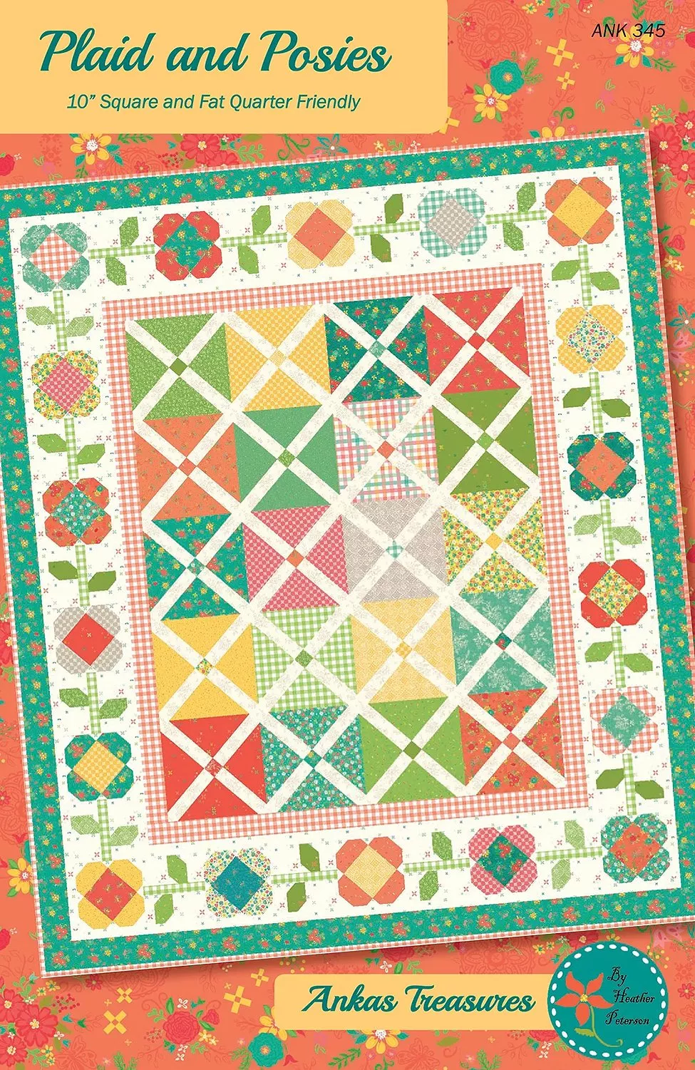 plaid-posiesanka-s-treasures-ank345 Plaid and PosiesAnka's Treasures ANK345