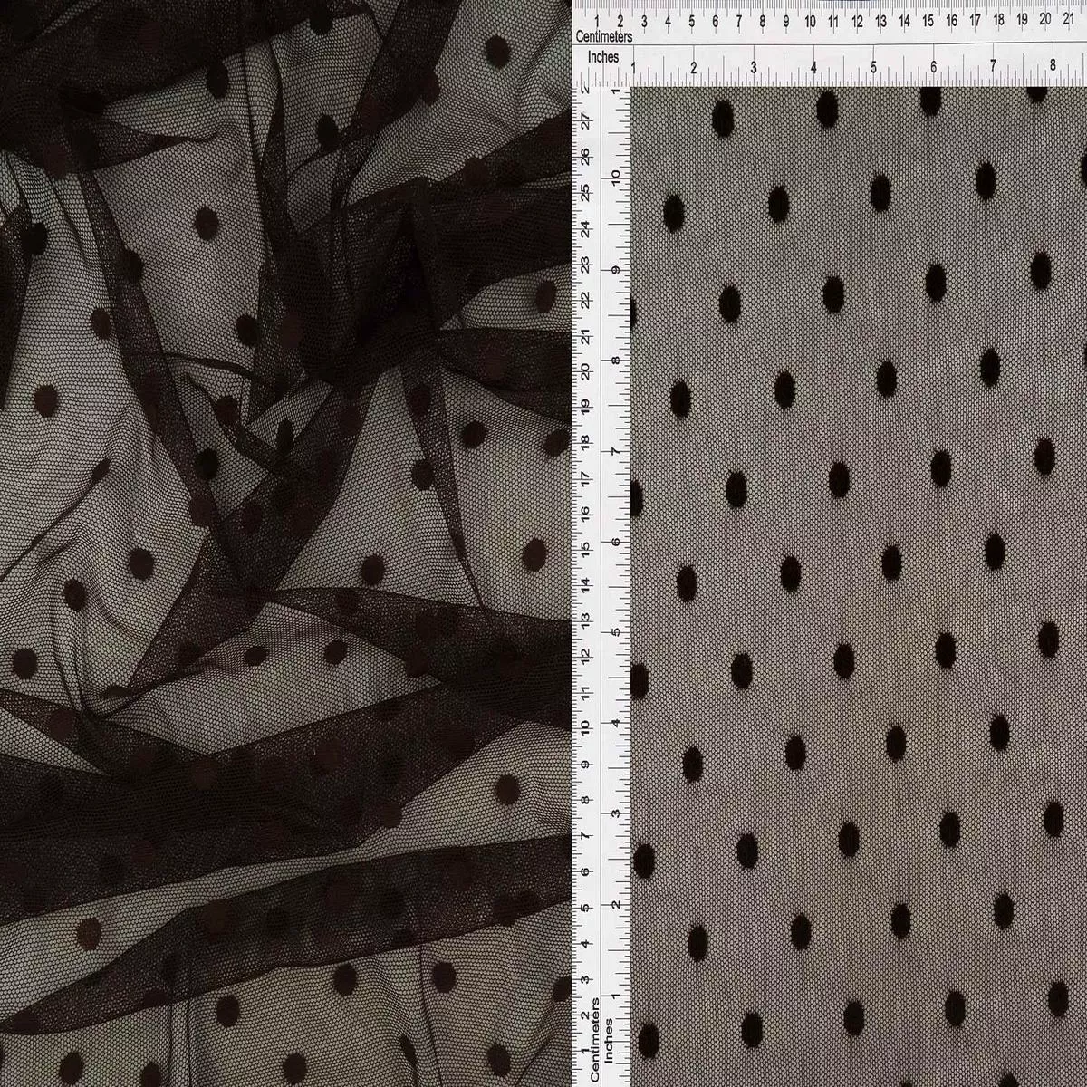 polka-dot-mesh-stretch-fabric-mesh-3698-brown Polka Dot Mesh Stretch Fabric – MESH-3698 – BROWN