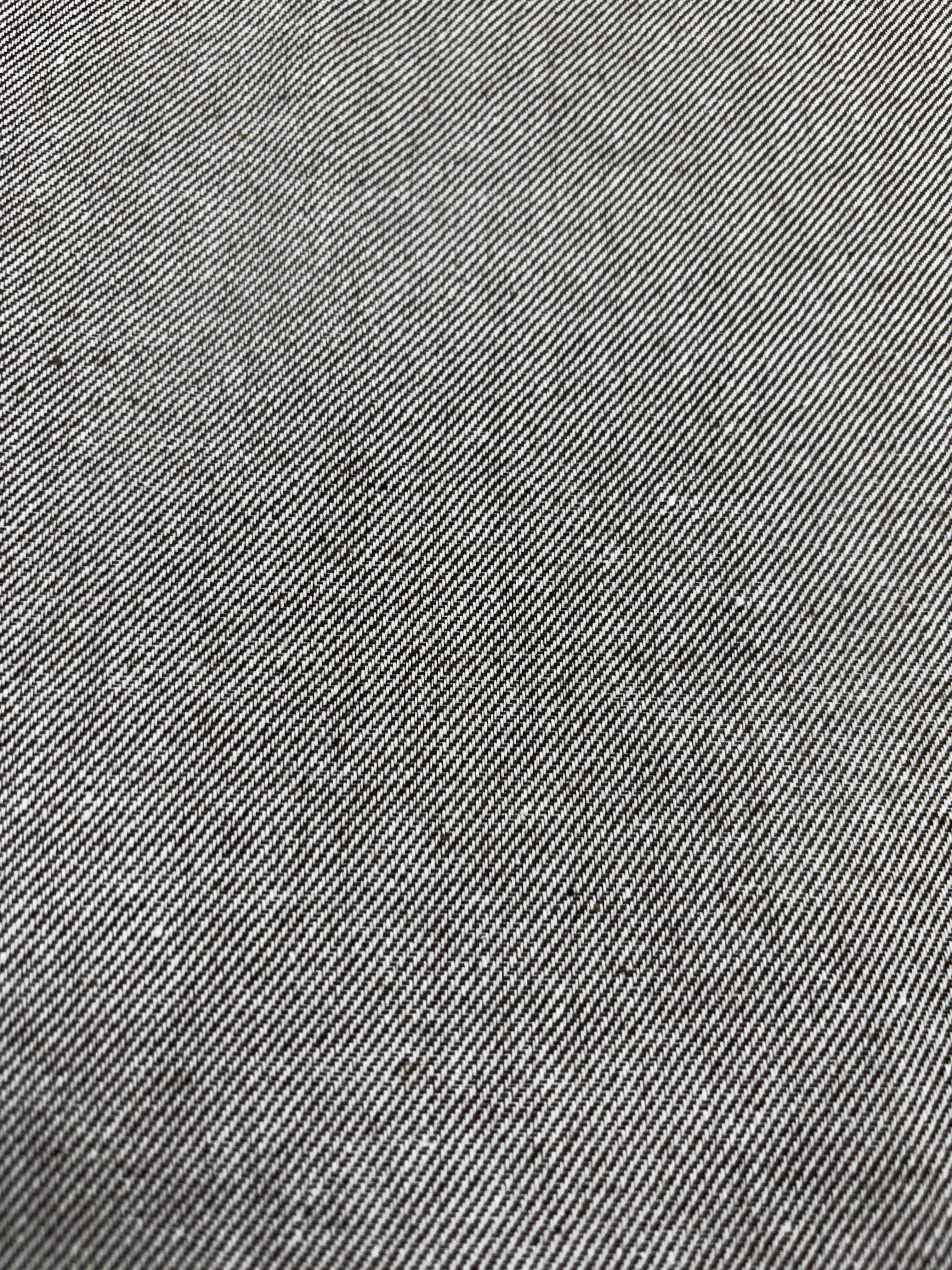 Poly Cotton Denim Breige Herringbone