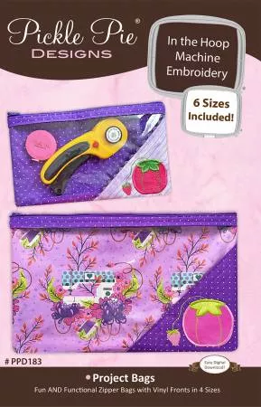 Project Bags In the Hoop Machine Embroidery Design Set