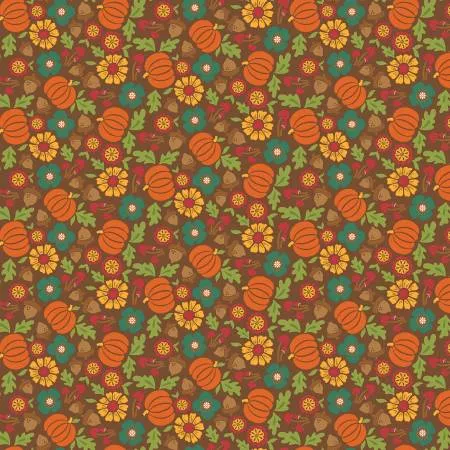 pumpkins-brown-harvestriley-blake-14871-brown Pumpkins Brown HarvestRiley Blake 14871-BROWN