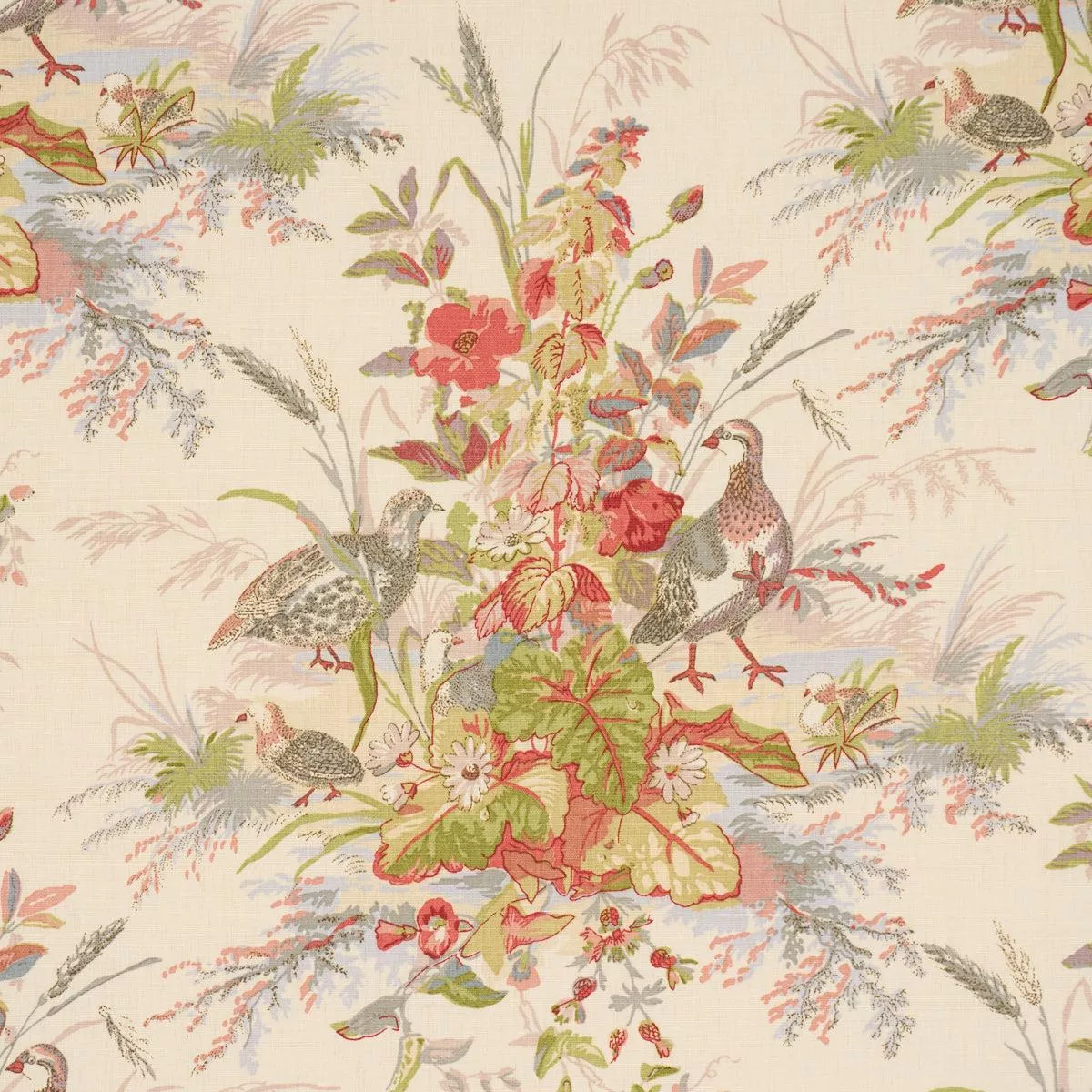 quail-meadow-winter-fabric Quail Meadow Winter Fabric