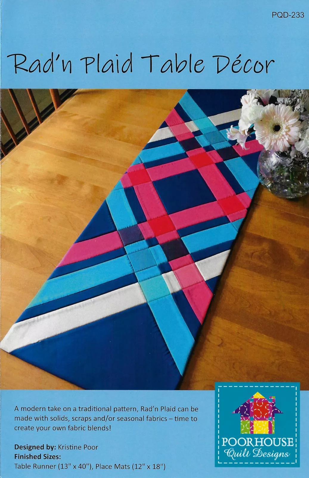 rad-n-plaid-table-runnerpoorhouse-quilt-designs-pqd233 Rad'n Plaid Table RunnerPoorhouse Quilt Designs PQD233