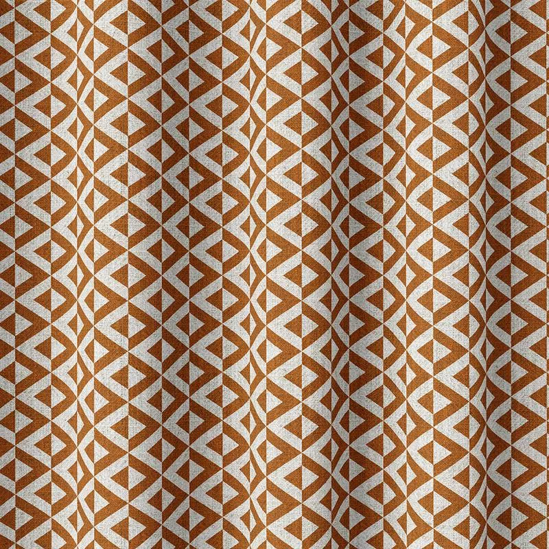 riaz-fabric-by-metre-orange-white ‘Riaz’ Fabric by the Metre (Orange/ White)