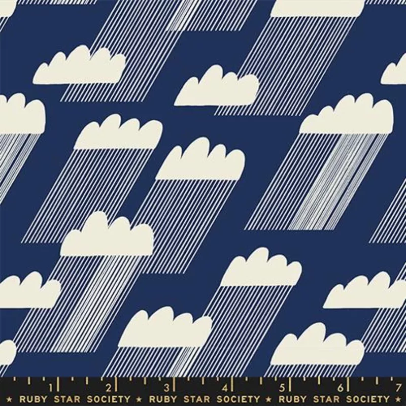 Ruby Star Water Rainclouds Navy RS5126 13