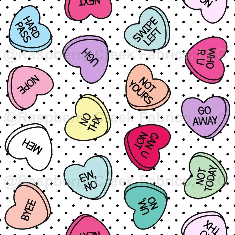 Sassy Anti Valentine Conversation Hearts