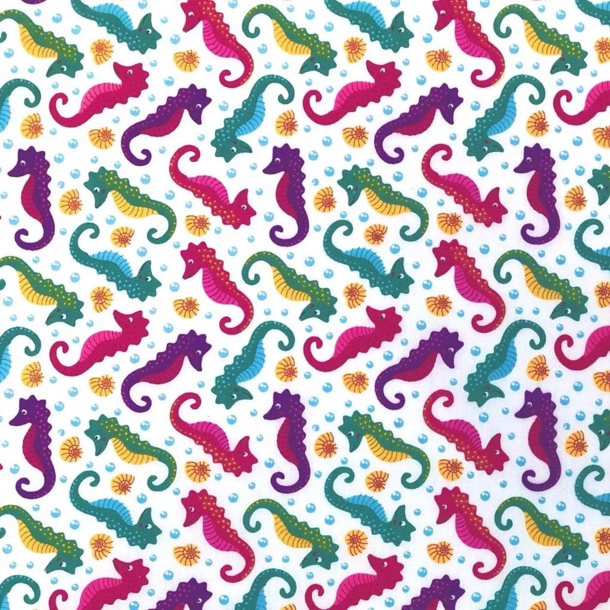 seahorses-polycotton-fabric Seahorses Polycotton Fabric