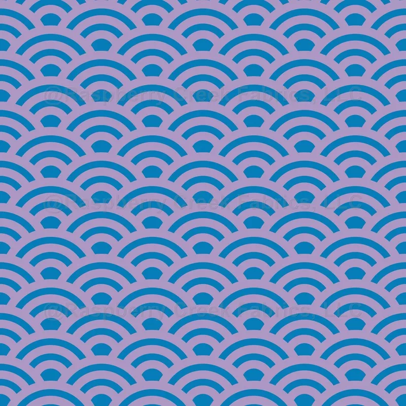 seigaiha-waves-traditional-japanese-pattern-pink-blue Seigaiha, Waves, Traditional Japanese Pattern, Pink and Blue
