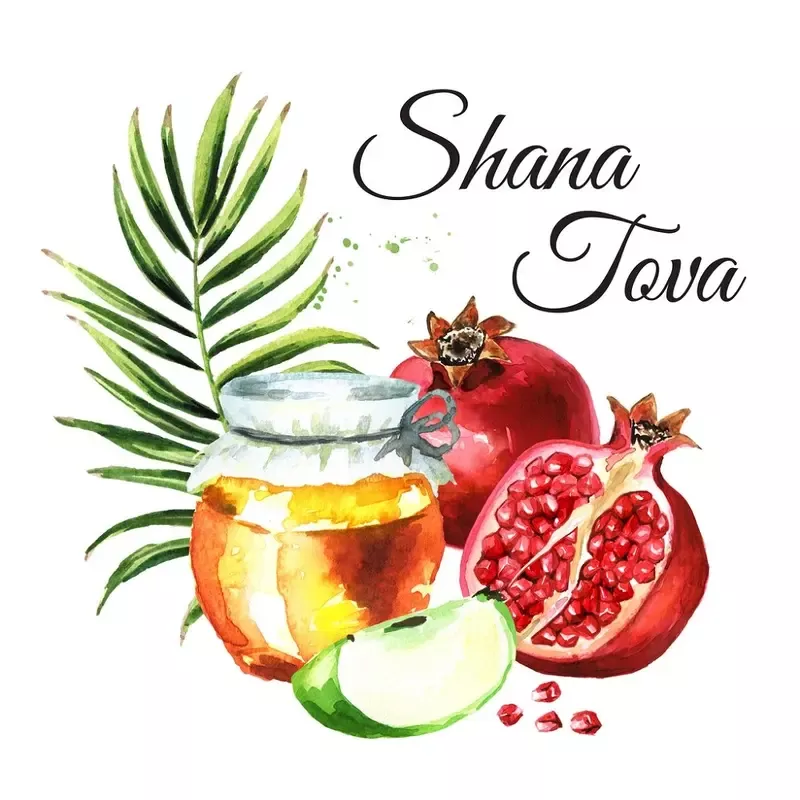 shana-tova-with-fruit-fabric-panel-multi Shana Tova With Fruit Fabric Panel – Multi