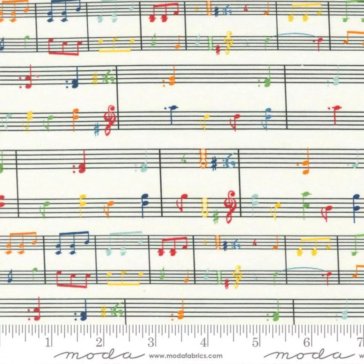 Sheet Music Ivory by American Jane for Moda