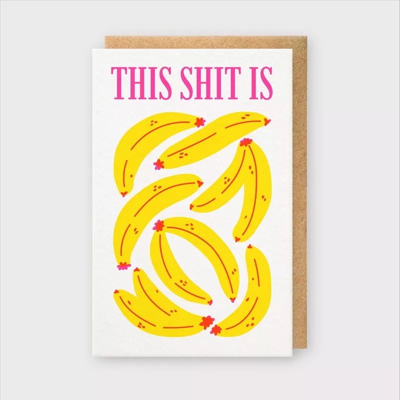 shit-is-bananas-card Shit Is Bananas Card