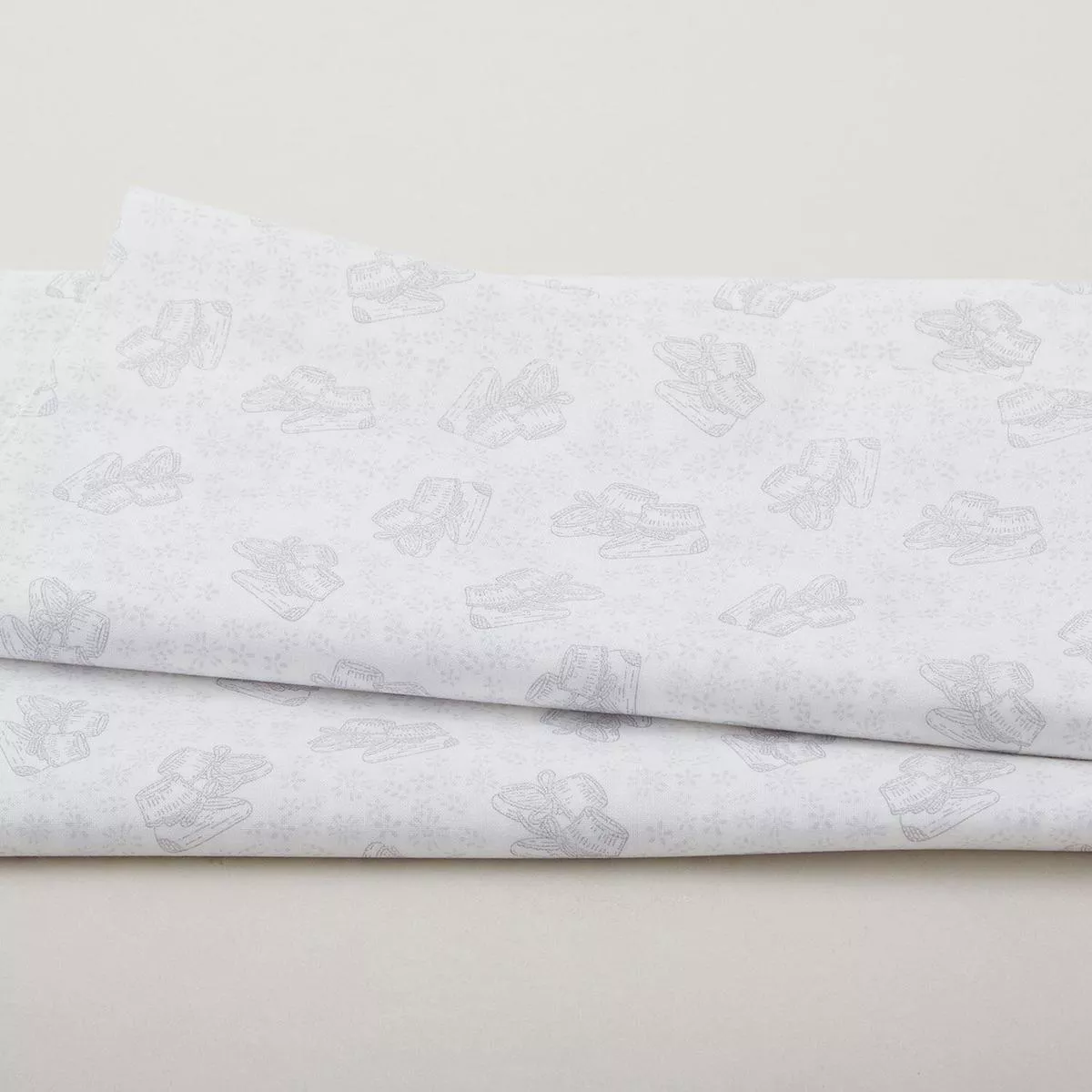simply-blessed-baby-booties-white-grey-2-yard-cut Simply Blessed – Baby Booties White/Grey 2 Yard Cut
