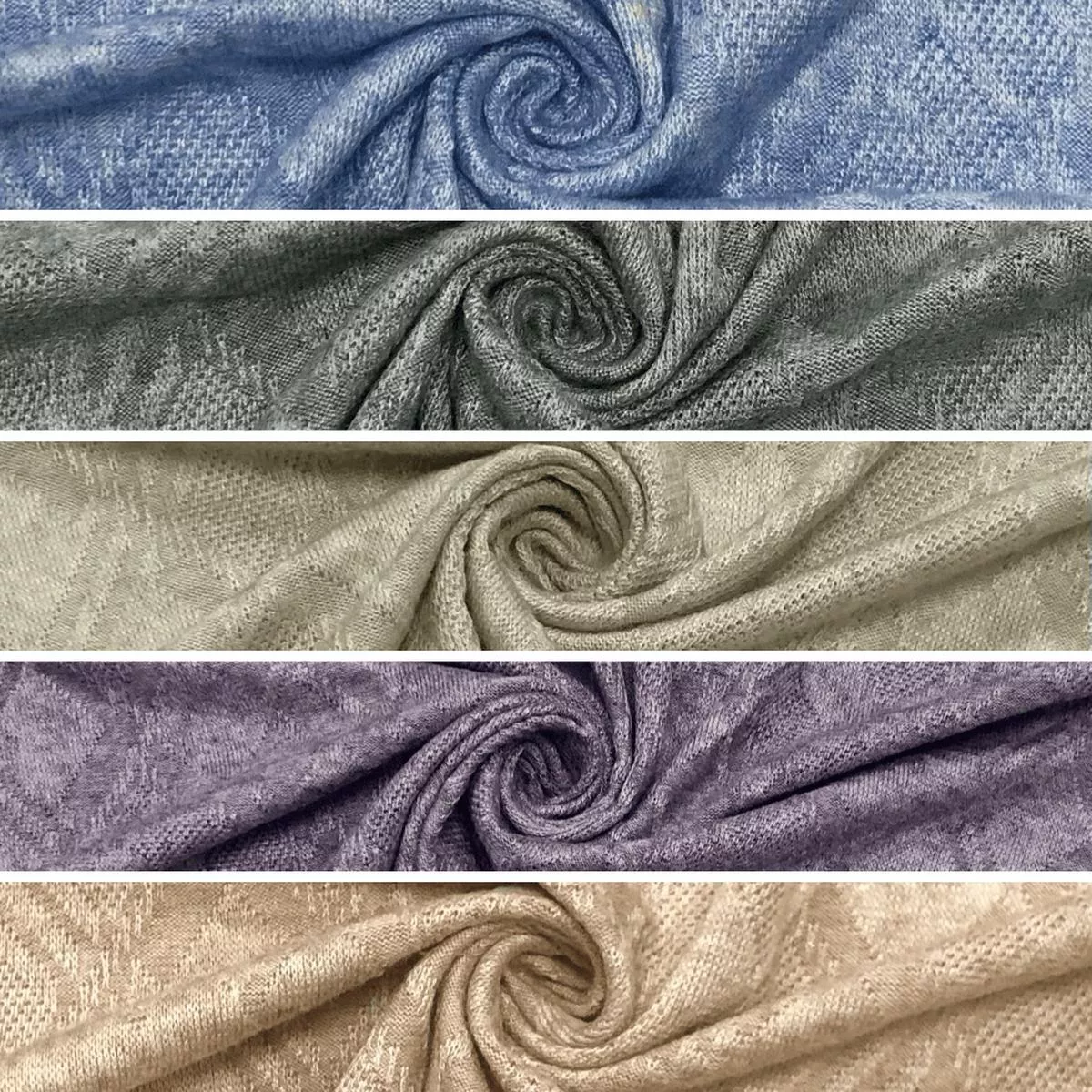 soft-melange-jacquard-knit-fabric Soft Melange Jacquard Knit Fabric