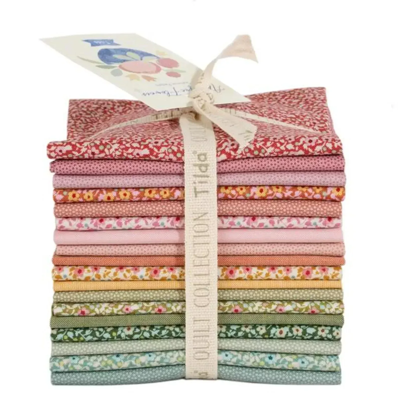 Something Blue Applique Flowers Fat Eight Bundle