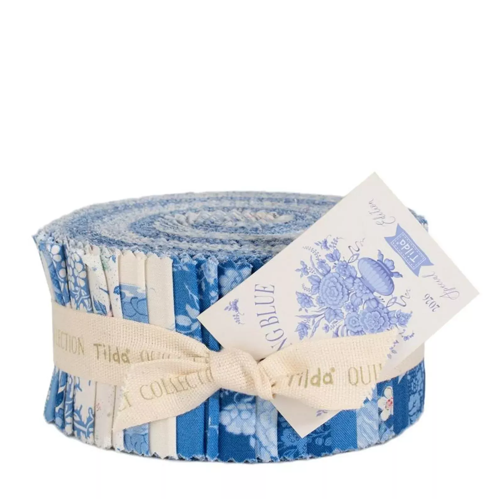Something Blue Fabric Roll, 2,5 in strips, 40 pcs
