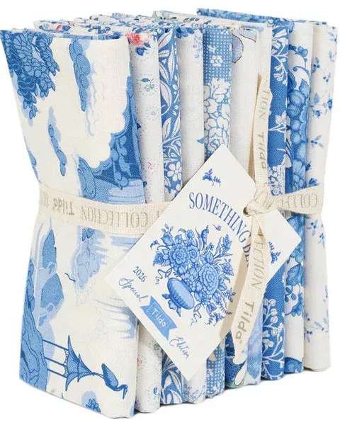 Something Blue Fat Quarter Bundle 10 Fab 21x 19 Lt