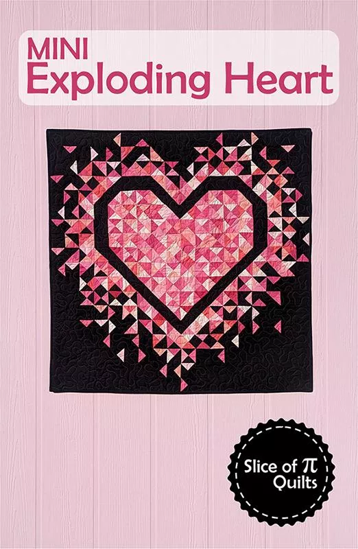 spq-339-mini-exploding-heart-slice-pi-quilts SPQ 339 Mini Exploding Heart Slice Of Pi Quilts