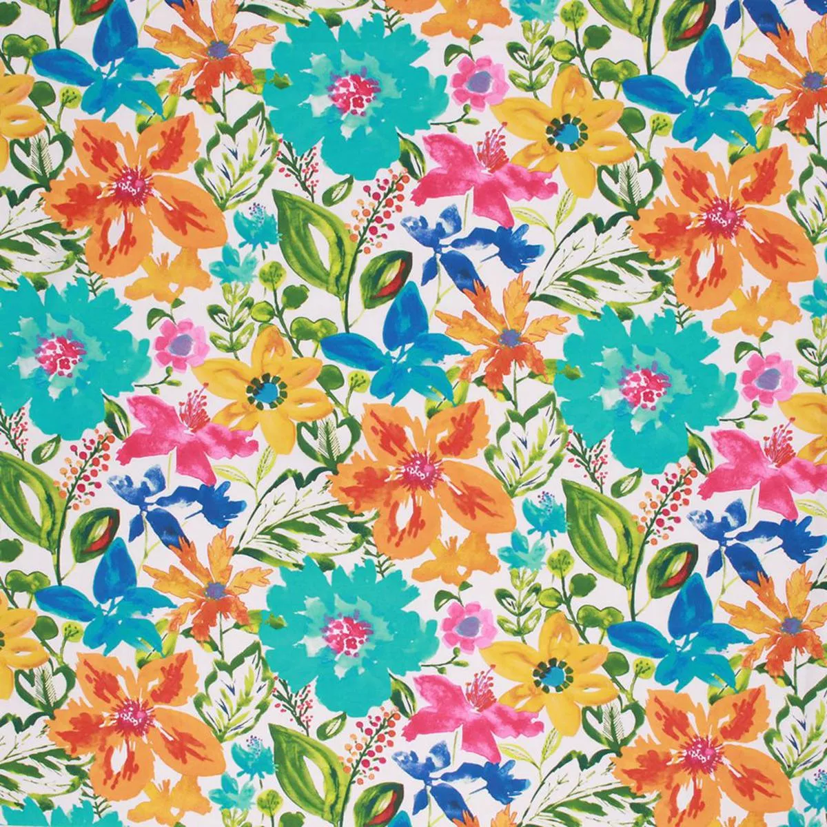 SPRING FLING CABANA BLUE RM Coco Fabric